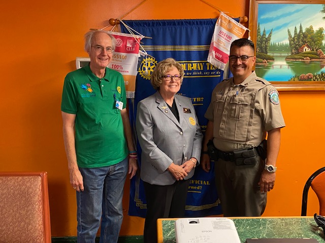DG Visit to Levelland Breakfast Rotary Club
