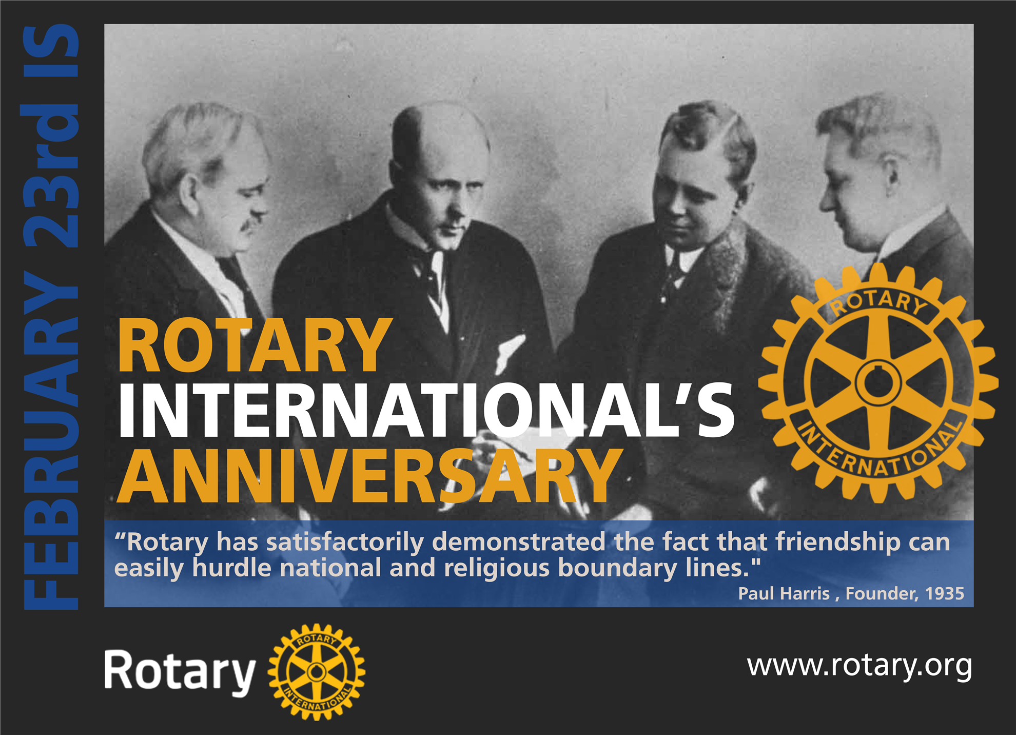 Rotary International's Anniversary by Caro