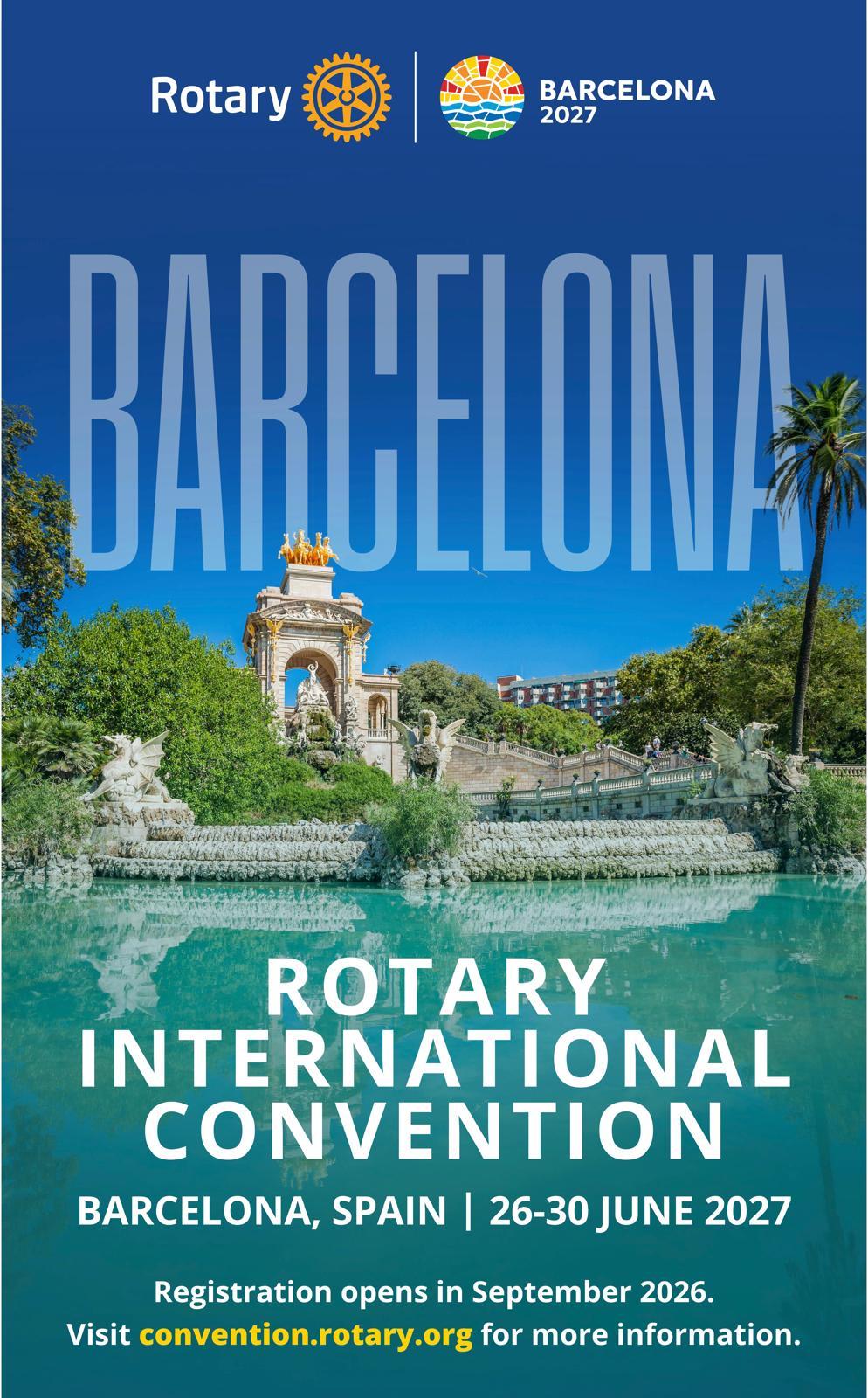 Affiche de la Convention Internationale Barcelone 2027