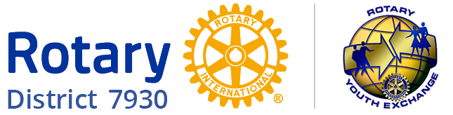 Rotary District logo with Youth Exchange logo