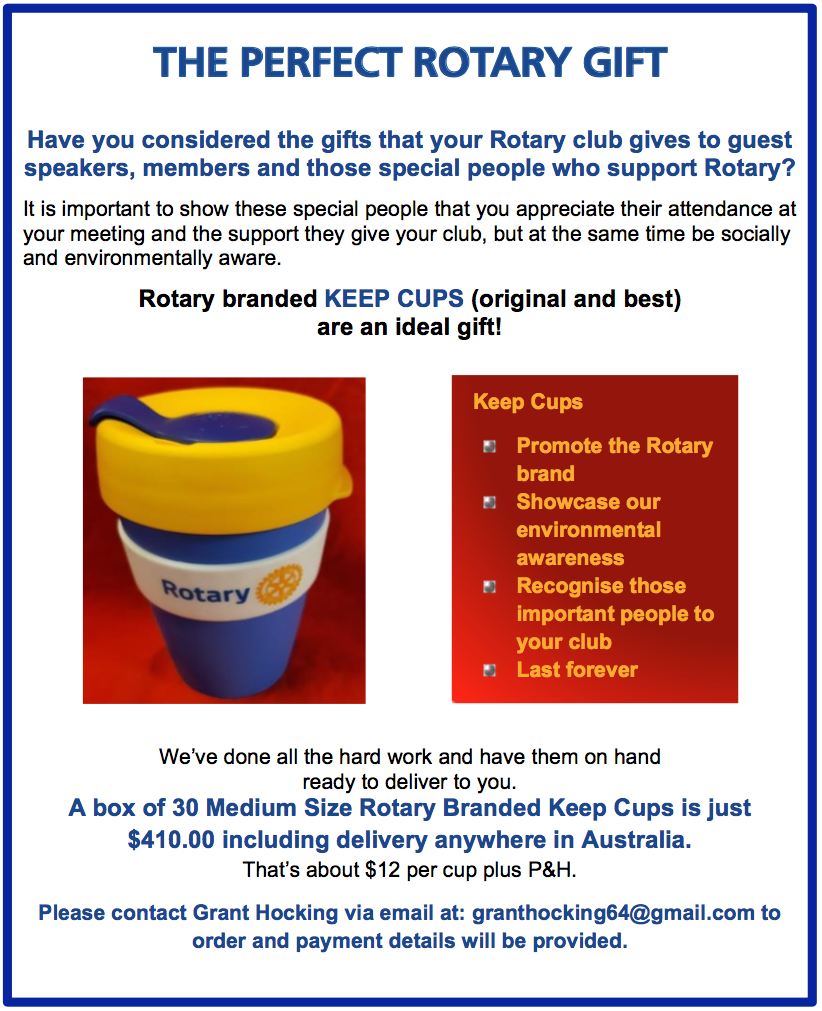 Keep cups for Sale District 9800