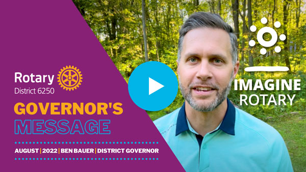 August Governor's Message