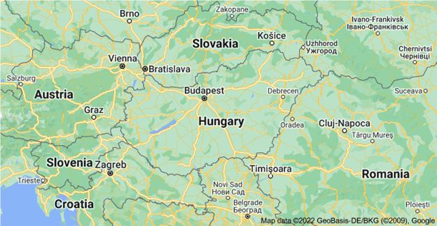 Budapest Hungary Map