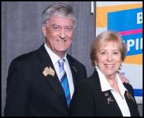 District Governor Sue Hayward (and Mike)