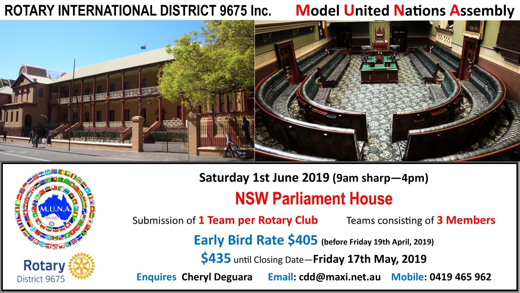 Model United Nations Assembly - Details
