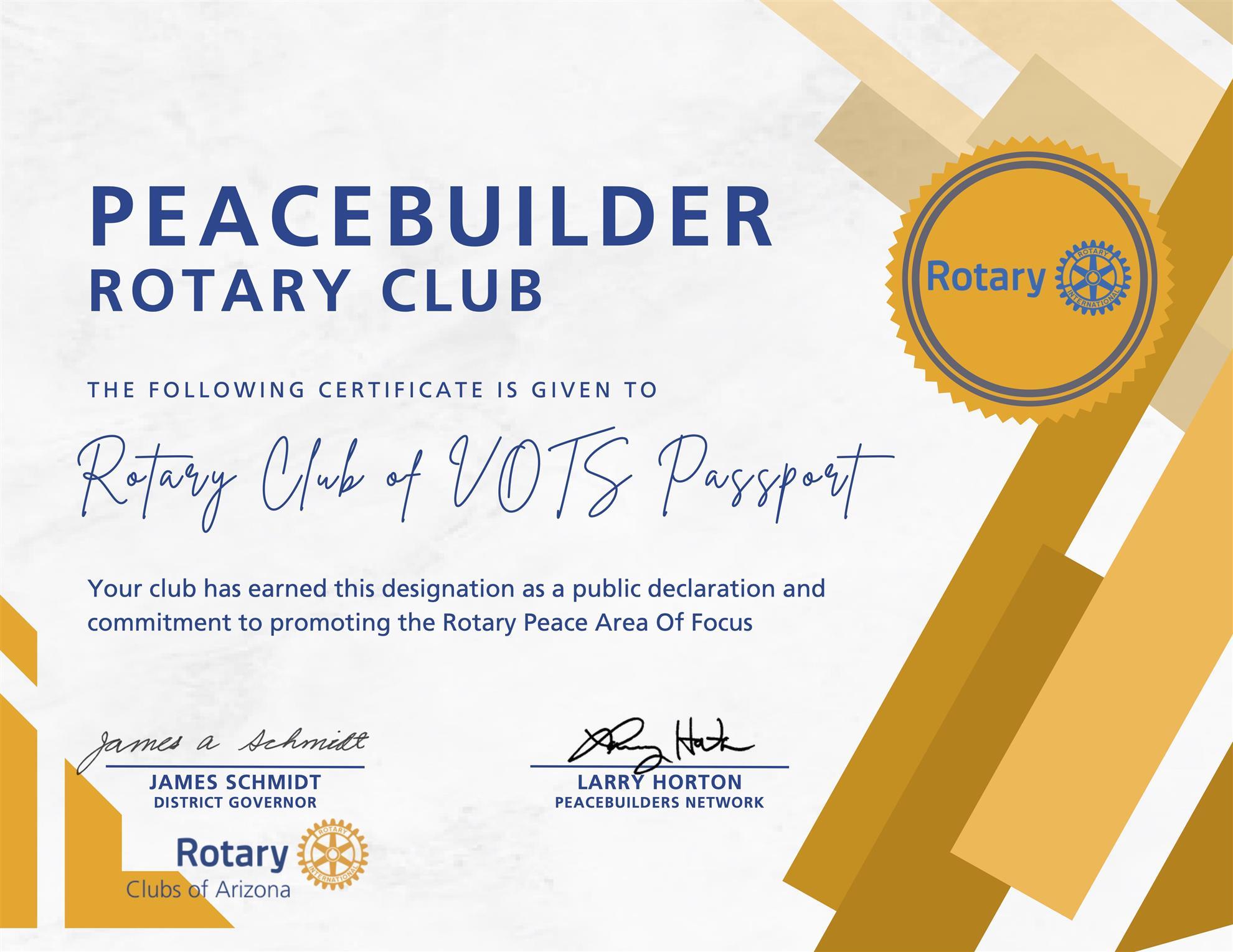 Rotary Club of Valley of The Sun Passport (VOTS)