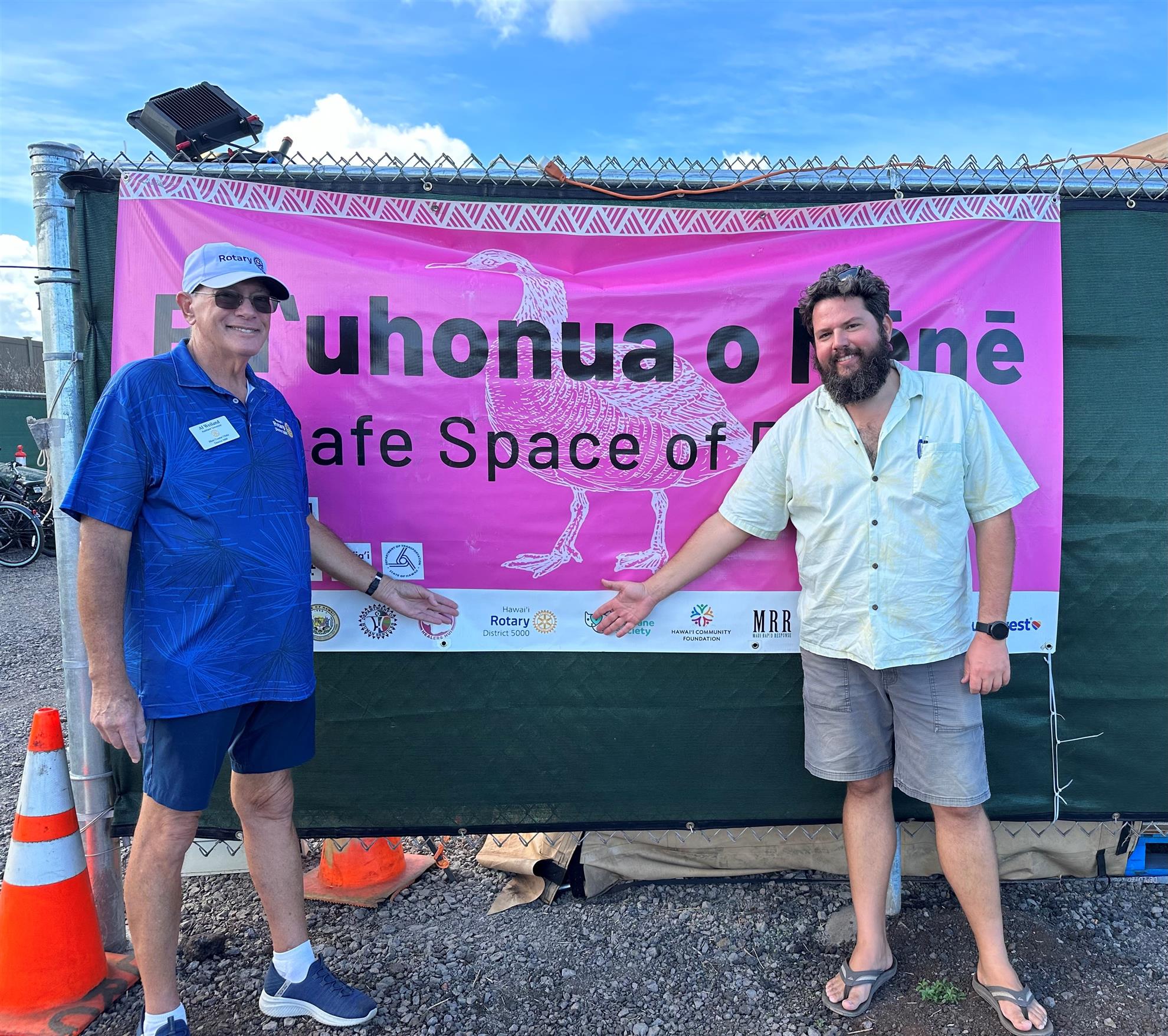 Hawai i Rotary Provides Support For Pu uhonua O Nene Hawai i Rotary 