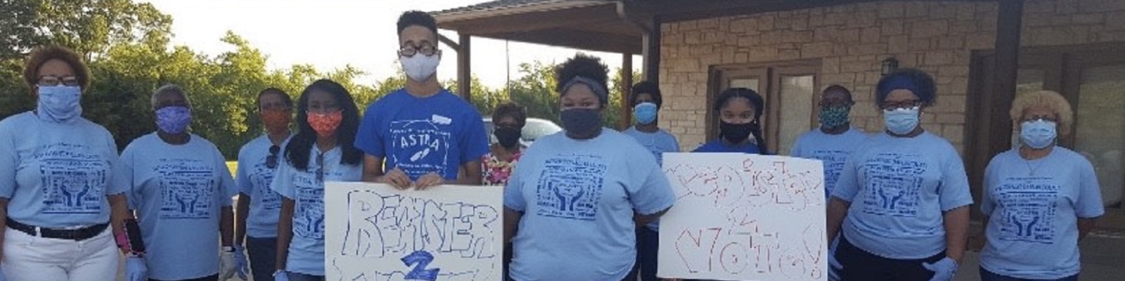 Astra Club of Southwest Dallas County in our 1st ever Voter Registration Drive.