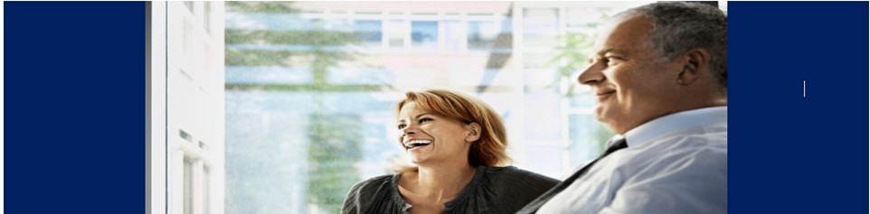 Man and Woman smiling