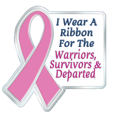 Logo: I wear a ribbon for the Warriors, Survivors & Departed