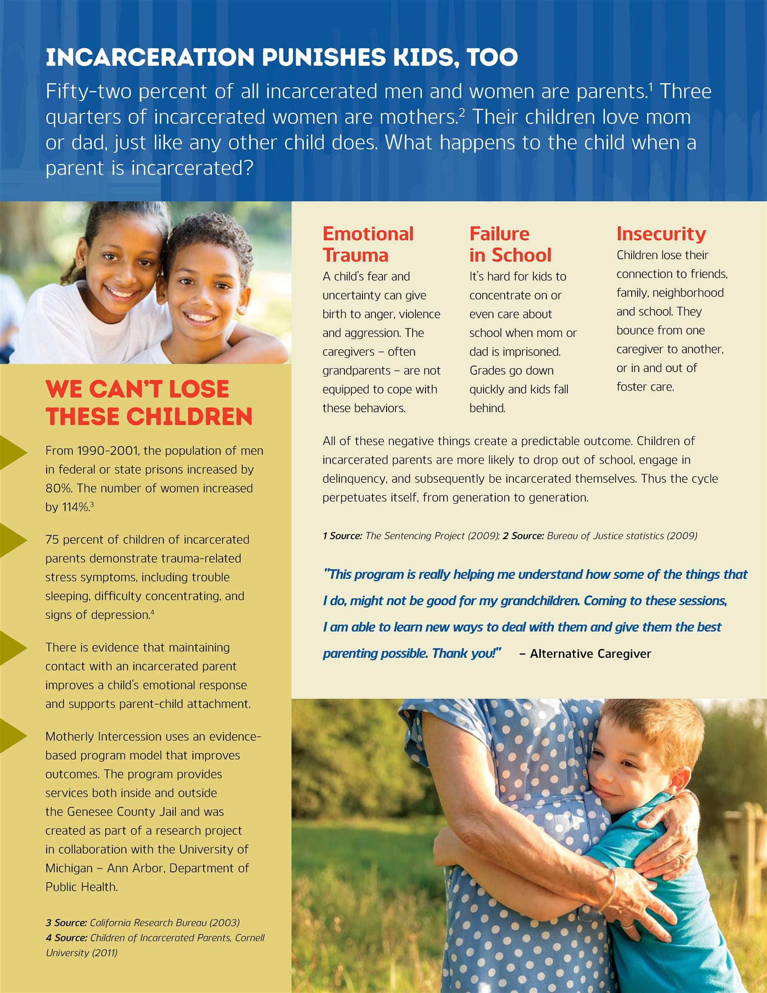 Kids With Parents In Prison Often Deal >> Home Page Motherly Intercession Kids With Parents In Prison Often Deal >> Home Page Motherly Intercession