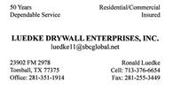Luedke Drywall Enterprises, Inc.