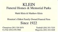 Klein Funeral Home