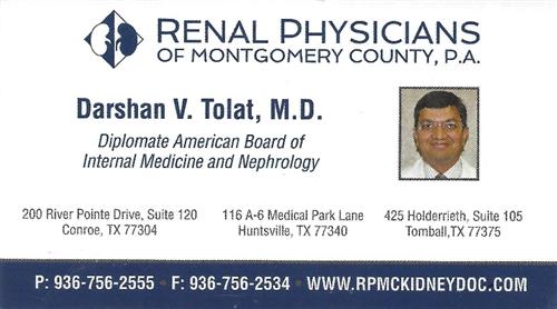 Renal Physicians of Montgomery Co, P.A.