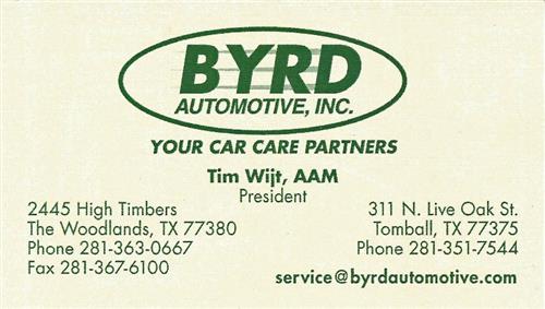 Byrd Automotive, Inc.