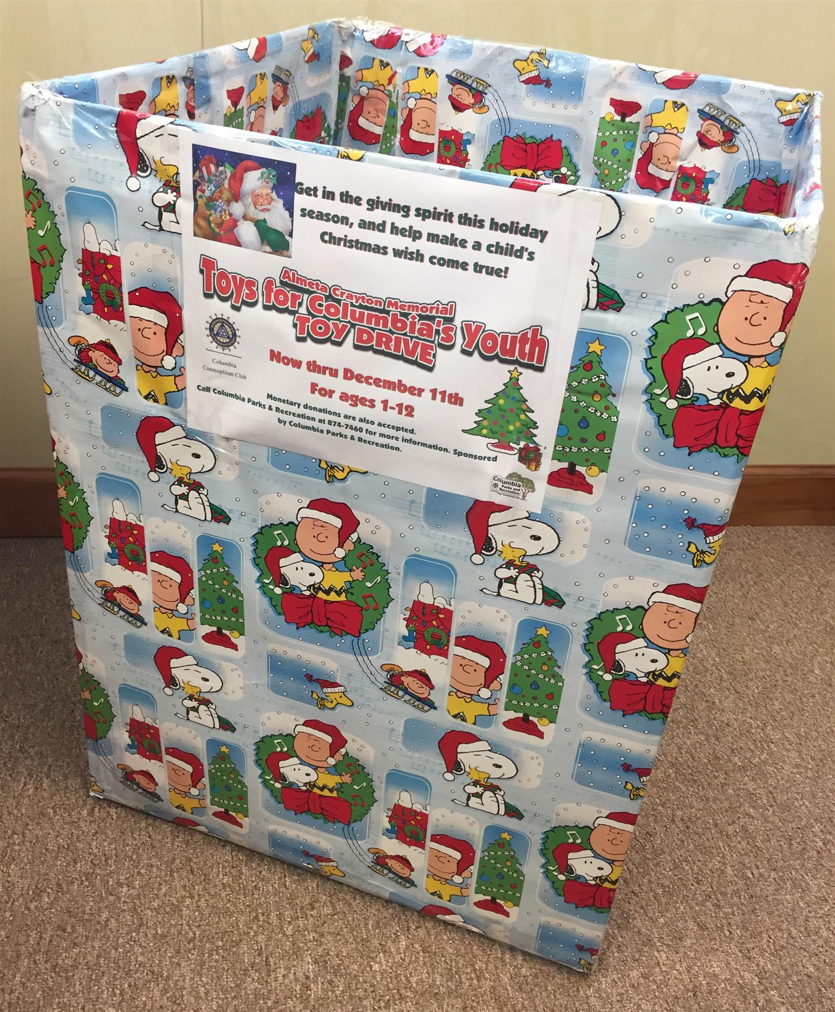 Toys for Columbia's Youth Toy Drive! Columbia Cosmopolitan Luncheon Club