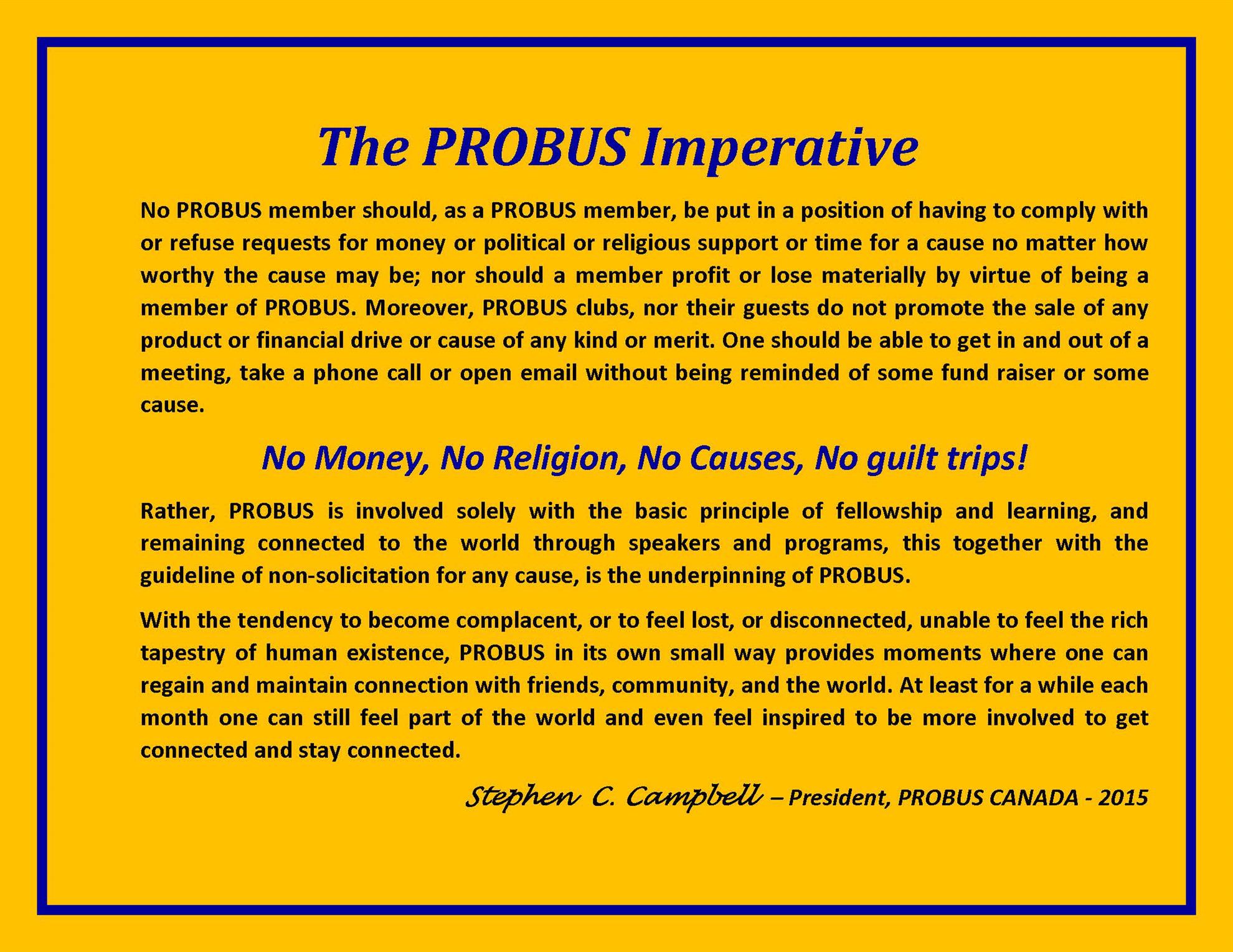 Probus one man's view Kamloops Grasslands Probus Club