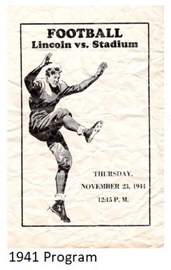 1941 Turkey Day Game Program