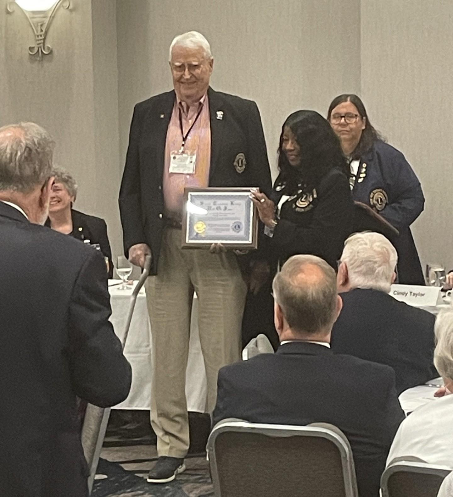 Dick Lewis inducted to Hall of Fame