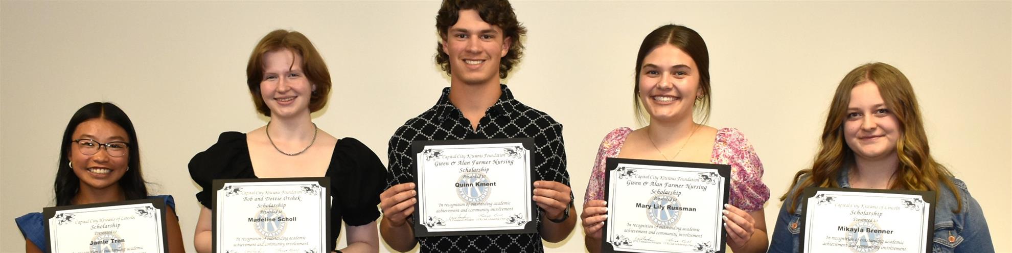 2025 Scholarship Recipients