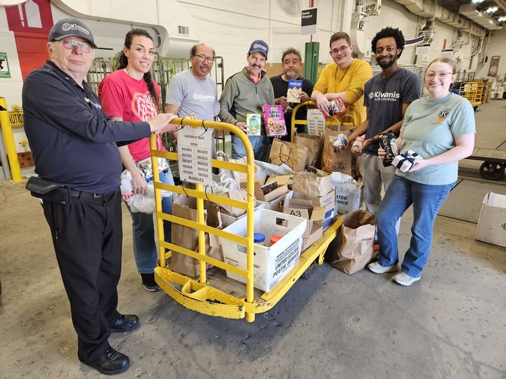 Kiwanis Helping 2026 "Stamp Out Hunger" at Aurora Post Office
