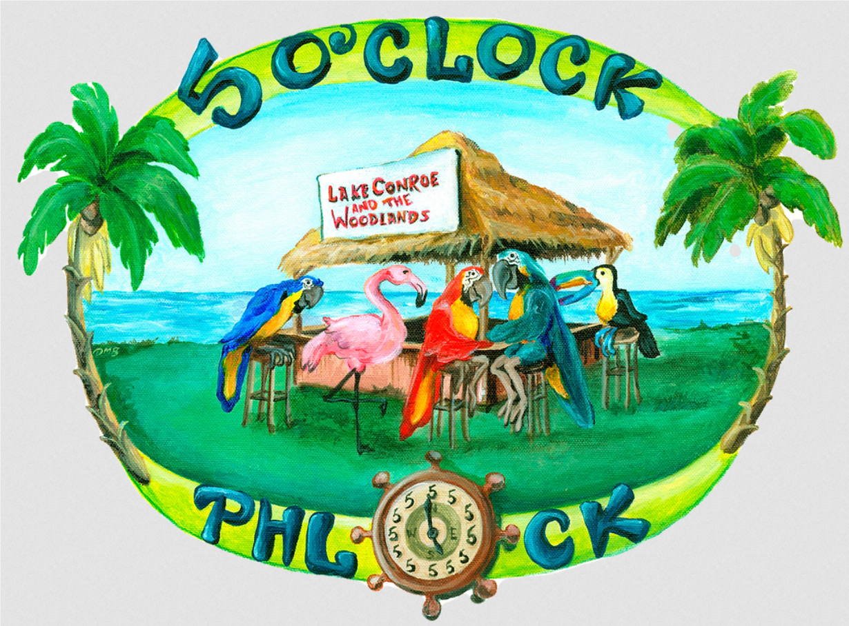5 O'Clock Phlock Parrot Head Club logo
