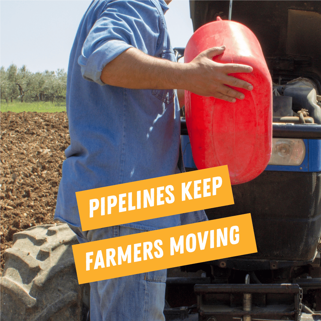 Pipelines Keep Farmers Moving