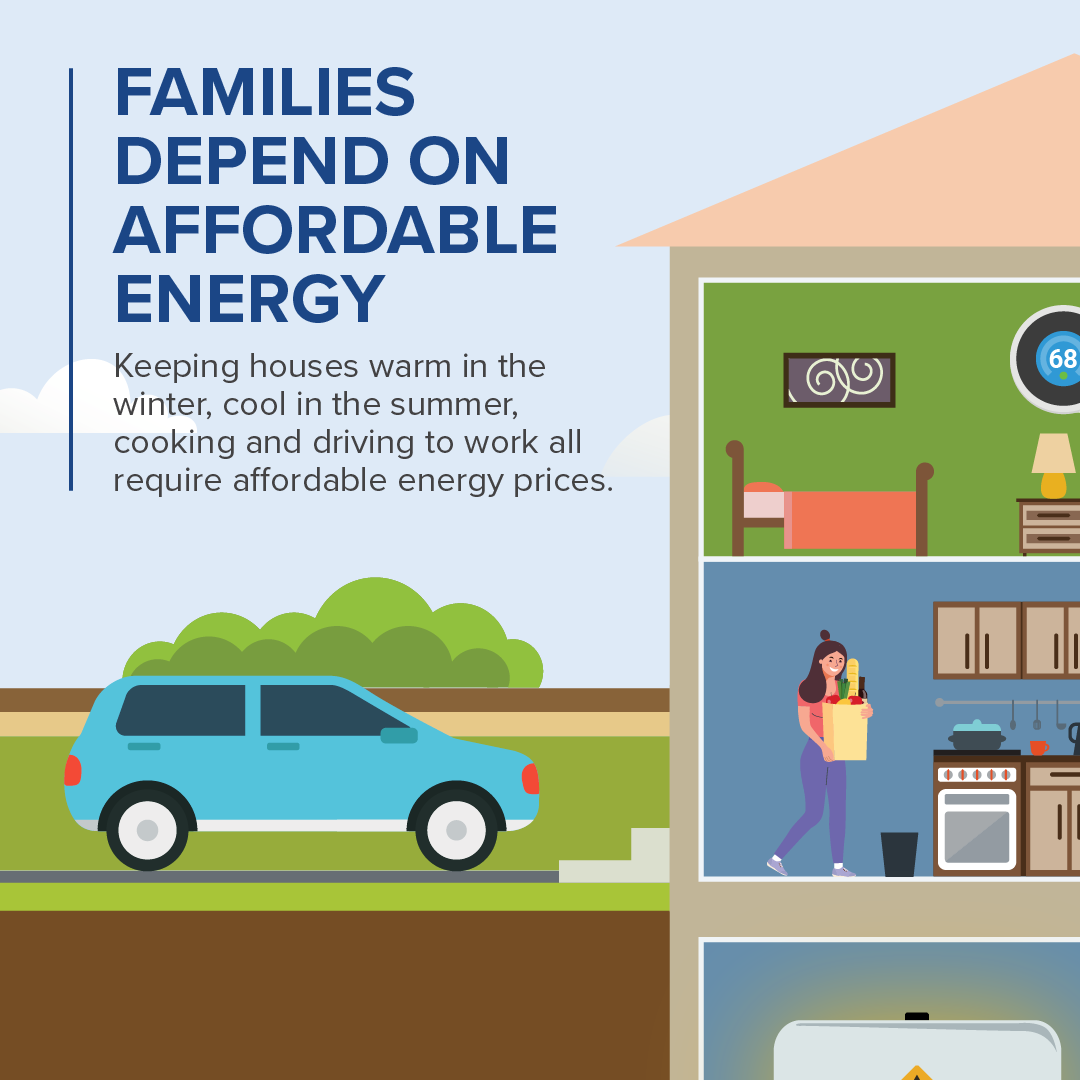 Families depend on affordable energy