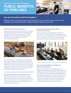 Public Benefits of Pipelines