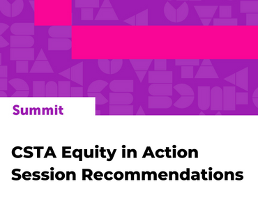 Equity in Actions Summit Recommendations Graphic
