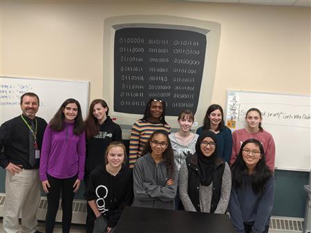 Girls who Code Club at Smithfield High School