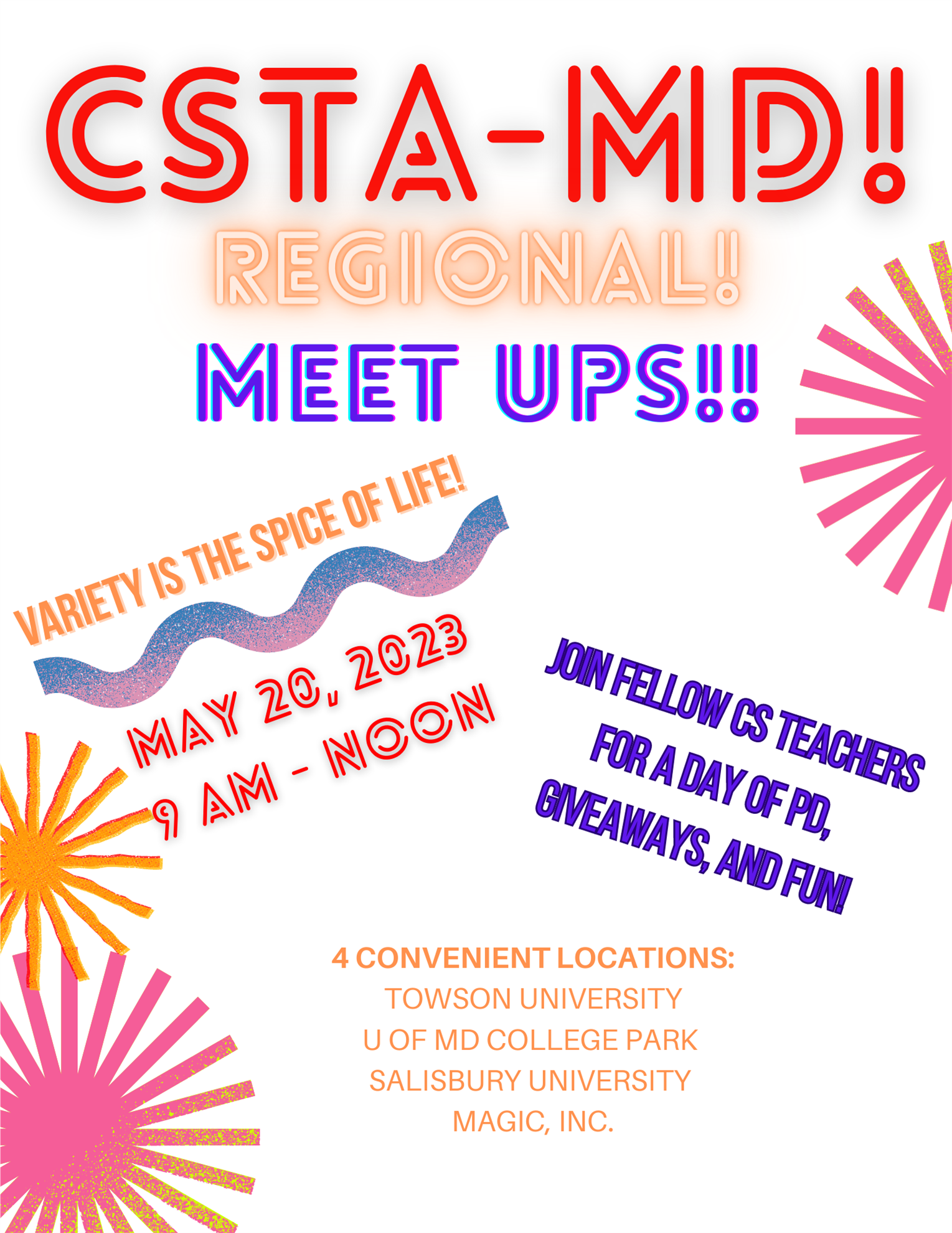 CSTA Maryland Spring Meet Up