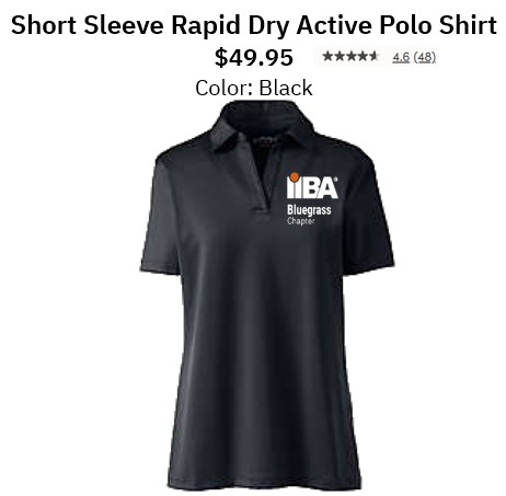 Women's Black Short Sleeve Rapid Dry Active Polo Shirt