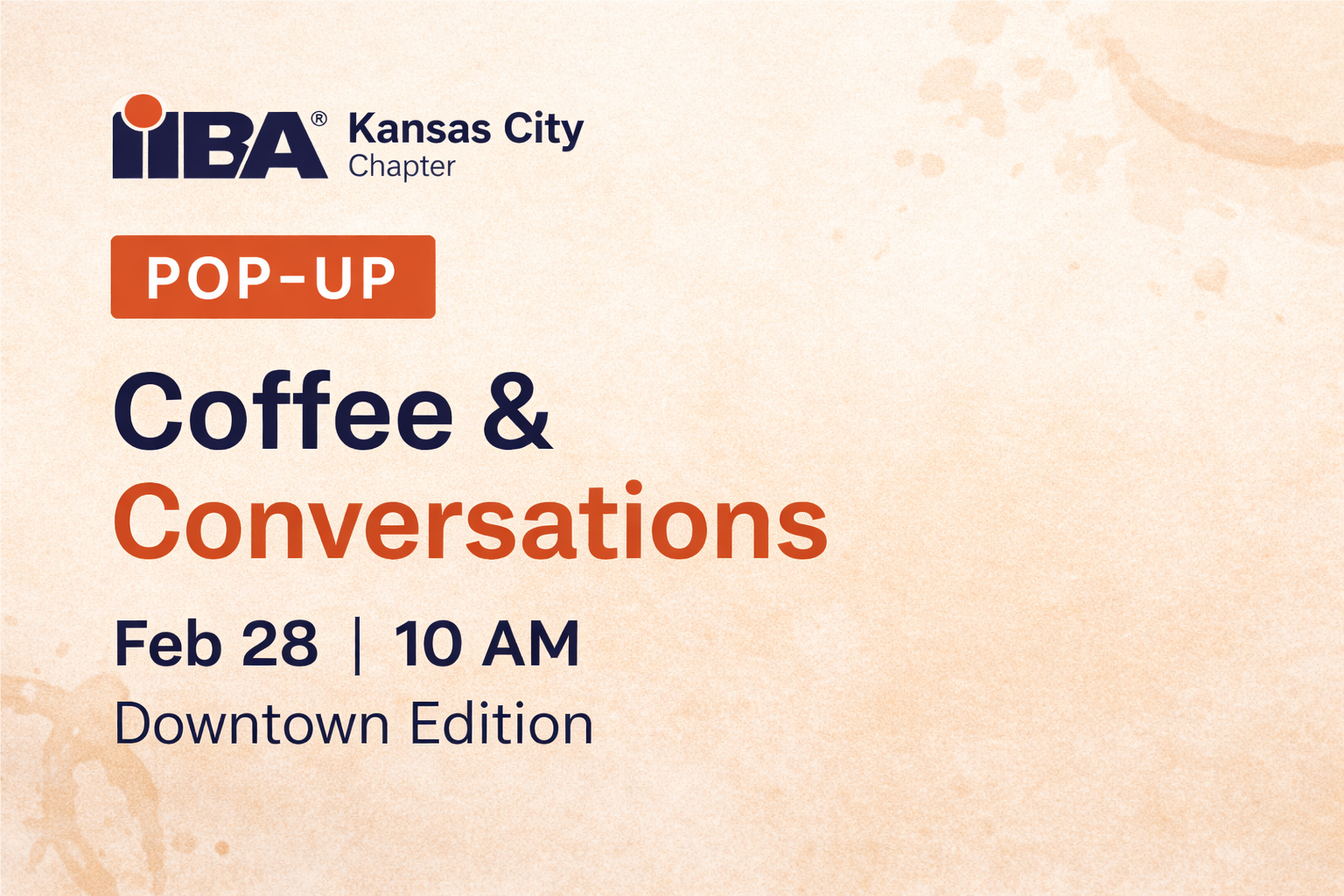 Coffee & Conversations – Downtown Edition