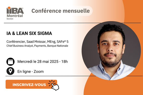 Inscrivez-vous! IA & Lean Six Sigma