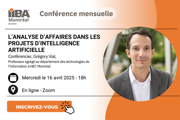 Inscrivez-vous! L'analyse d'affaires dans les projets d'IA