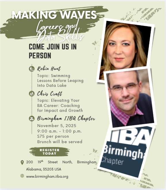 November Mtg (In Person) Making Waves: Careers and Data Skills