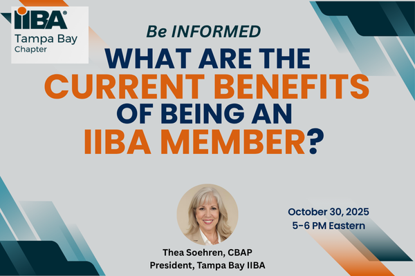 IIBA Membership - What's In It For ME? 2024 Q4