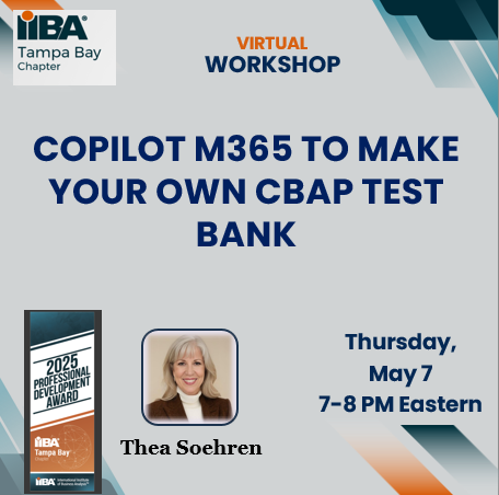 Copilot M365 to Make Your Own CBAP Test Bank