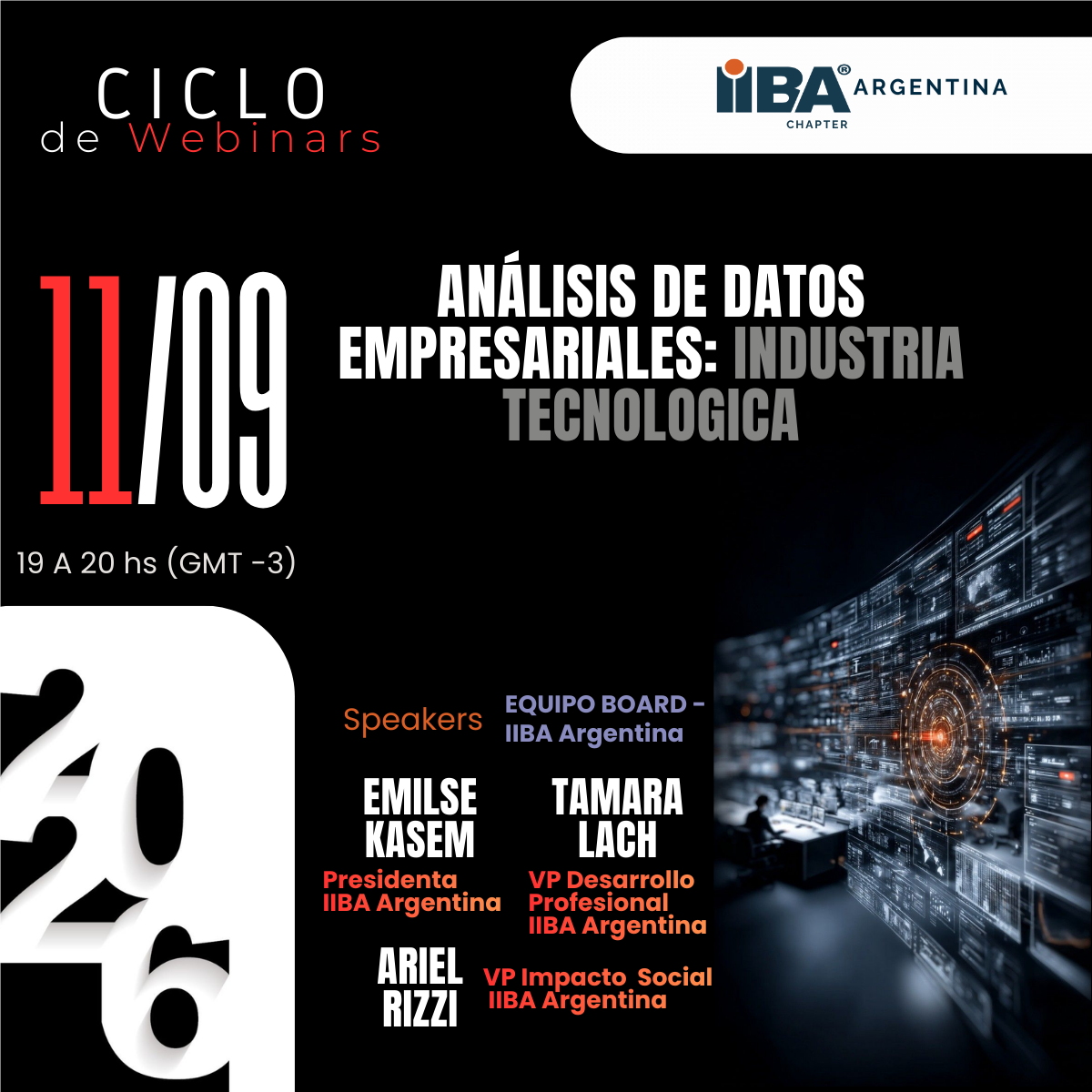 Webinar IIBA Argentina - Análisis de Datos Empresariales: Industria Tecnológica