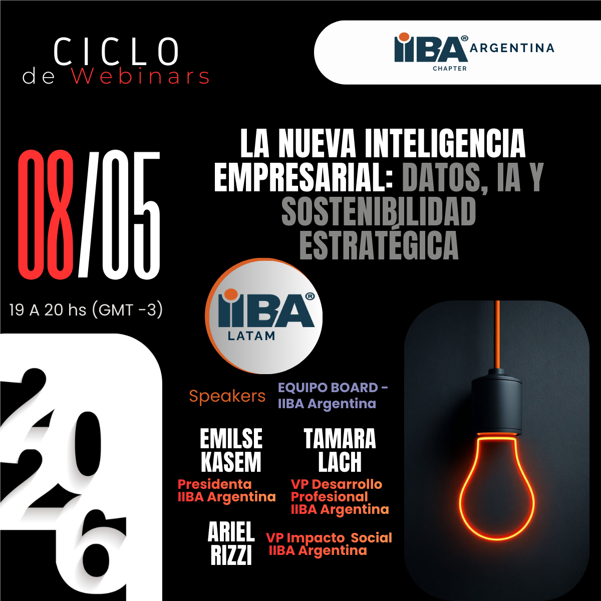 Webinar IIBA Argentina - La Nueva Inteligencia Empresarial - Datos, IA y sostenibilidad estratégica