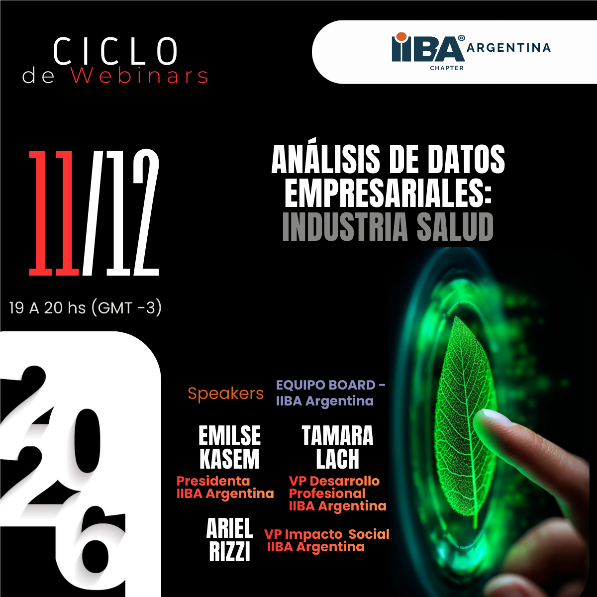 Webinar IIBA Argentina - Análisis de Datos Empresariales: Industria Salud