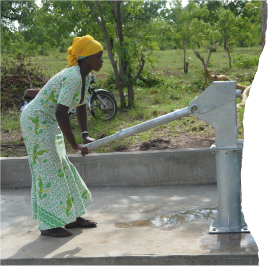 A person pouring water from a well
AI-generated content may be incorrect.