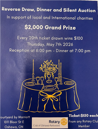 A blue and yellow poster with a table with a table and candlesDescription automatically generated