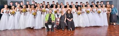 May be an image of 3 people and wedding